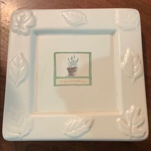 Pfaltzgraff Soap Plate with Leaf Design